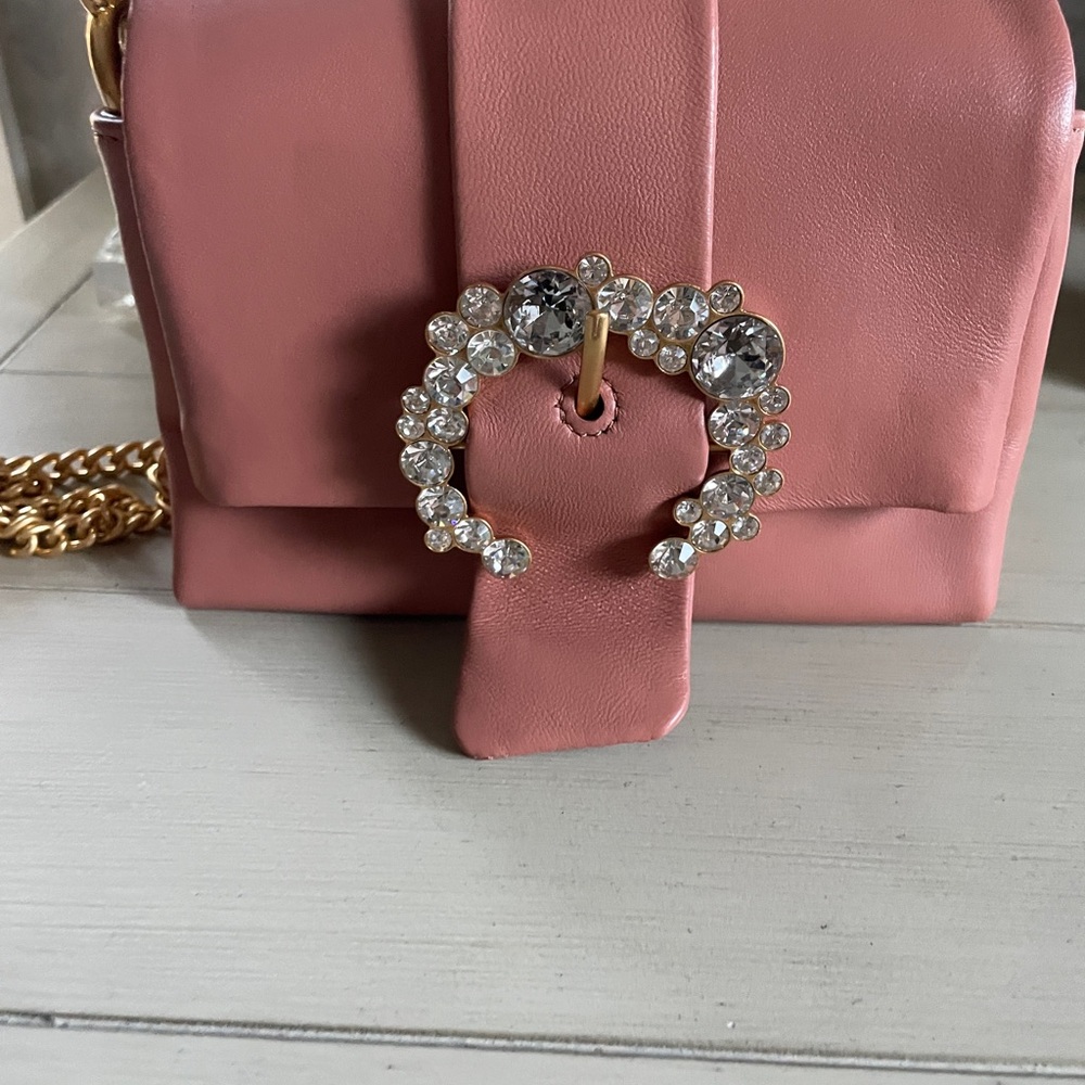 Elegant Pink Chain Strap Bag New tags Tory Burch greer purse crossbody - Picture 2 of 9